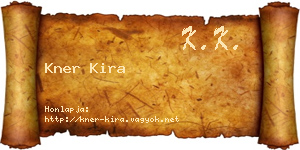 Kner Kira névjegykártya